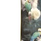 Πίνακας ζωγραφικής με λουλούδια και παπαγάλους με χρυσή κορνίζα 122x82 εκ