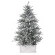 Λευκή βάση για χριστουγεννιάτικο δέντρο 59x59x28 εκ