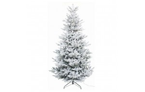 EchoArg flocked Pre-Lit χριστουγεννιάτικο χιονισμένο δέντρο με 530 ενσωματωμένα λαμπάκια led και μεικτό φύλλωμα 270 εκ