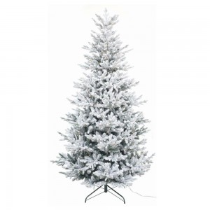 EchoArg flocked Pre-Lit χριστουγεννιάτικο χιονισμένο δέντρο με 690 ενσωματωμένα λαμπάκια led και μεικτό φύλλωμα 300 εκ