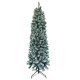 Supreme Flocked χριστουγεννιάτικο χιονισμένο δέντρο slim με ύψος 210 εκ