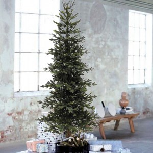 EchoHill Slim δέντρο χριστουγεννιάτικο με ξύλινο φυσικό κορμό και ύψος 230 εκ