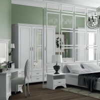 Paris μονό κρεβάτι από MDF σε λευκό χρώμα 99x208x54,5 εκ