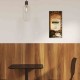 Cappuccino ξύλινος πίνακας χειροποίητος 13x26 εκ