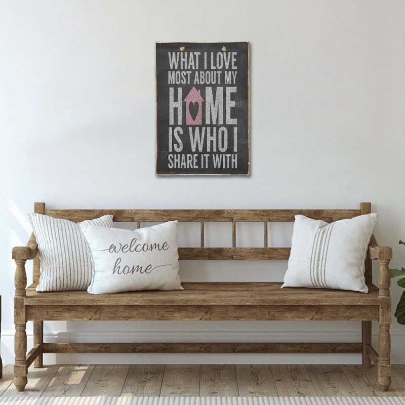 Home love ξύλινος πίνακας