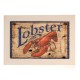 Lobster ξύλινος vintage πίνακας