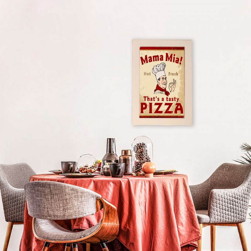Πίνακας χειροποίητος pizza mama mia