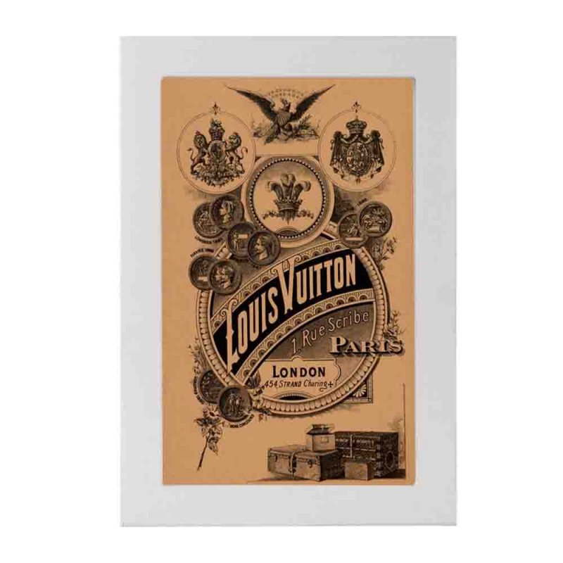 Πινακάκι με ρετρό διαφήμιση Louis Vuitton