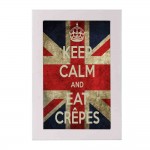 Keep calm and eat crepes χειροποίητο πινακάκι