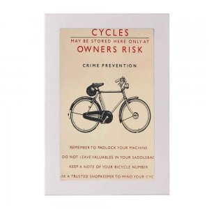 Πίνακας χειροποίητος bike rules