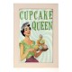 Πίνακας χειροποίητος cupcake queen
