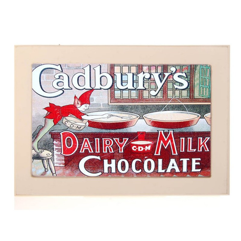 Χειροποίητος πίνακας vintage διαφήμιση Cadburys