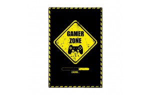 Gamer zone χειροποίητο ξύλινο πινακάκι