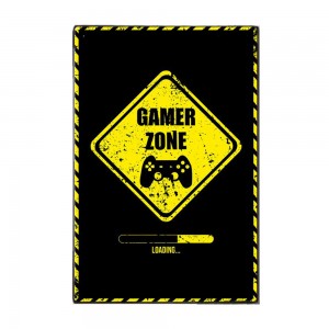 Gamer zone χειροποίητο ξύλινο πινακάκι