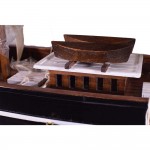 Ιστιοφόρο καράβι ξύλινο διακοσμητικό 105x28x83 εκ