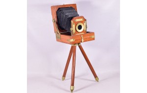 Διακοσμητική vintage κάμερα παλιού κινηματογράφου σε τρίποδο 26 εκ