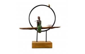 Διακοσμητικό επιτραπέζιο Yoga Zen Lady Silence 41x11x44 εκ