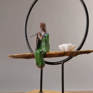 Διακοσμητικό επιτραπέζιο Yoga Zen Lady Silence 44 εκ