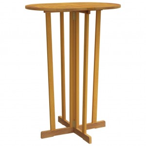 Τραπέζι μπαρ πτυσσόμενο από μασίφ ξύλο teak 90x65x105 εκ