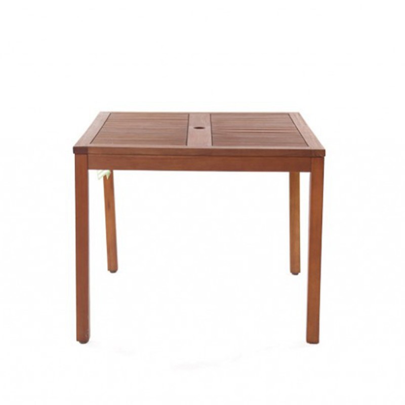 Cork τετράγωνο τραπέζι από ξύλο ακακίας 89x89x74 εκ
