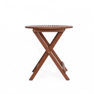 Bistro Hanna στρογγυλό τραπέζι από ξύλο ακακίας 72x75 εκ