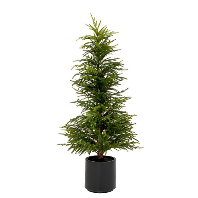 Real Touch χριστουγεννιάτικο δέντρο πράσινο σε γλαστράκι με φύλλωμα Full PE και ύψος 125 εκ