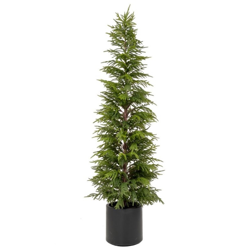 Real Touch χριστουγεννιάτικο δέντρο πράσινο σε γλαστράκι με φύλλωμα Full PE και ύψος 210 εκ