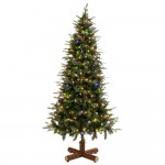 Noble Pre-Lit χριστουγεννιάτικο δέντρο σε πράσινη απόχρωση με ενσωματωμένα 400 LED λαμπάκια και ύψος 210 εκ