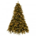 Franklin Fir Pre-Lit χριστουγεννιάτικο δέντρο σε πράσινο χρώμα με ενσωματωμένα 1500 LED με ύψος 210 εκ