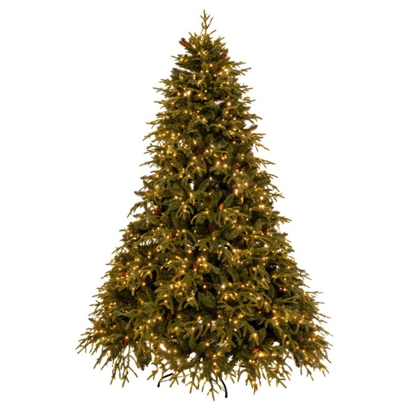 Franklin Fir Pre-Lit χριστουγεννιάτικο δέντρο σε πράσινο χρώμα με ενσωματωμένα 2000 LED με ύψος 240 εκ