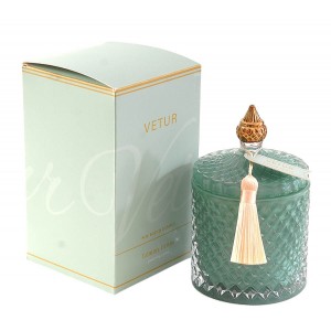 Χριστουγεννιάτικα αρωματικό κερί σε βαζάκι με άρωμα Lemongrass και soy 180gr