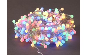 400 LED λαμπάκια με 8 προγράμματα διάφανο καλώδιο IP44 πολύχρωμα 40 μέτρα
