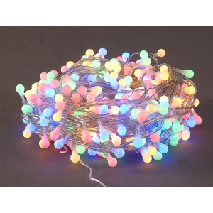 400 LED λαμπάκια με 8 προγράμματα διάφανο καλώδιο IP44 πολύχρωμα 40 μέτρα