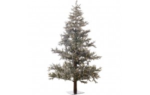 EchoNatural Forest Frost  Χριστουγεννιάτικο δέντρο παγωμένο full plastic με ενσωματωμένα 500 λαμπάκια και ύψος 230 εκ