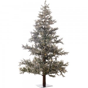 EchoNatural Forest Frost  Χριστουγεννιάτικο δέντρο παγωμένο full plastic με ενσωματωμένα 500 λαμπάκια και ύψος 230 εκ