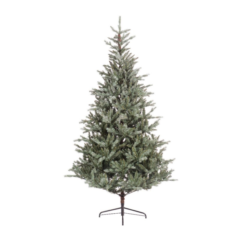 Chicago Flocked χριστουγεννιάτικο δέντρο σε πράσινη παγωμένη απόχρωση με mixed PE-PVC φύλλωμα και ύψος 270 εκ