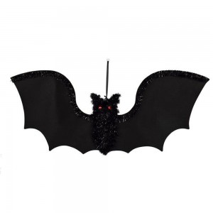 Κρεμαστή διακοσμητική νυχτερίδα Halloween σετ δύο τεμαχίων 59x25 εκ