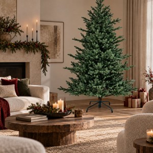 Vienna Spruce χριστουγεννιάτικο δέντρο με φύλλωμα full PE σε πράσινη απόχρωση 270 εκ