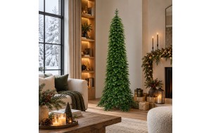 American Forest slim χριστουγεννιάτικο δέντρο με φύλλωμα full PE σε πράσινη απόχρωση 210 εκ American Forest slim χριστουγεννιάτικο δέντρο με φύλλωμα full PE σε πράσινη απόχρωση 210 εκ