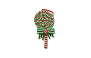 Candy Cane χριστουγεννιάτικο κρεμαστό στολίδι πολύχρωμο γλειφιτζούρι 13 εκ