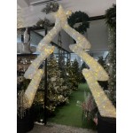 Χριστουγεννιάτικο διακοσμημτικό δέντρο εισόδου με ενσωματωμένο φωτισμό 260x250 εκ