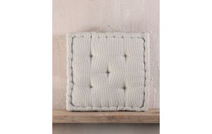 Kathy ριγέ μαξιλάρι δαπέδου σε μπεζ απόχρωση 50x50 εκ