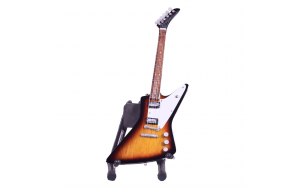 Gibson χειροποίητη ξύλινη ηλεκτρική κιθάρα μινιατούρα σε βάση 20 εκ