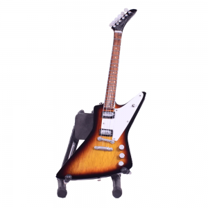 Gibson χειροποίητη ξύλινη ηλεκτρική κιθάρα μινιατούρα σε βάση 20 εκ