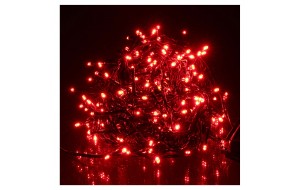 200 LED λαμπάκια με 8 προγράμματα πράσινο καλώδιο IP44 και κόκκινο φως 20 μέτρα