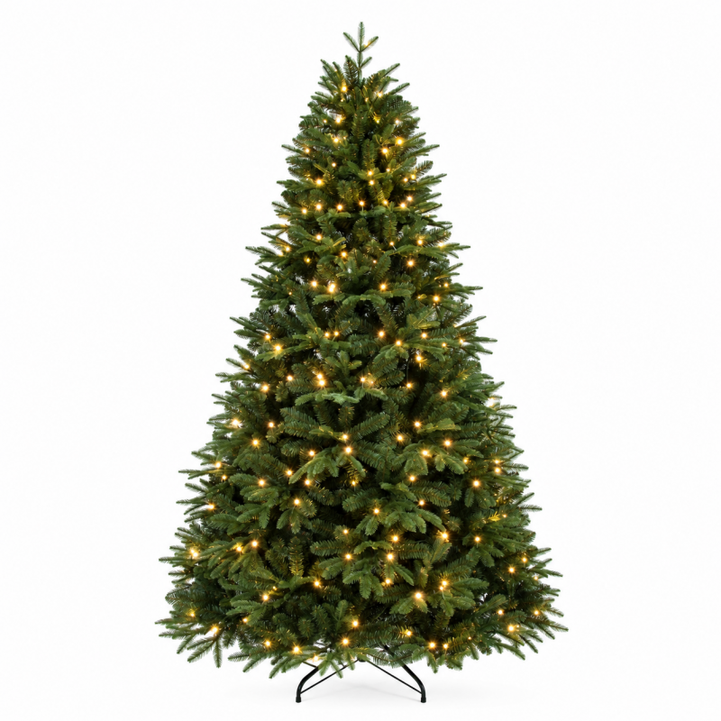 Franklin Pine pre-lit χριστουγεννιάτικο δέντρο με μεικτό φύλλωμα PE και PVC και 450 ενσωματωμένα LED σε θερμό λευκό φως ύψους 240 εκ Franklin Pine pre-lit χριστουγεννιάτικο δέντρο με μεικτό φύλλωμα PE και PVC και 450 ενσωματωμένα LED σε θερμό λευκό φως ύψους 240 εκ