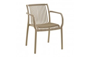 Modena πολυθρόνα με σκελετό από πολυπροπυλένιο σε μπεζ απόχρωση 57x58x79 εκ Modena πολυθρόνα με σκελετό από πολυπροπυλένιο σε μπεζ απόχρωση 57x58x79 εκ