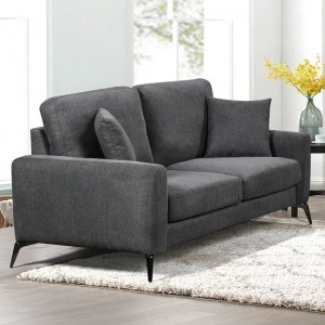 Tipo διθέσιος καναπές με υφασμάτινη επένδυση σε γκρι απόχρωση 163x90x92 εκ