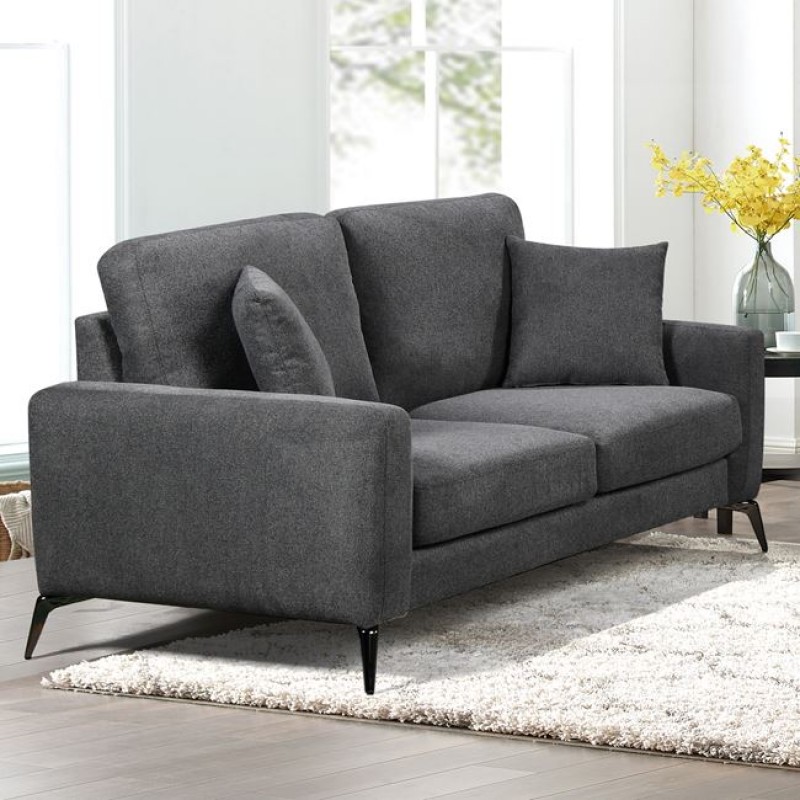 Tipo διθέσιος καναπές με υφασμάτινη επένδυση σε γκρι απόχρωση 163x90x92 εκ Tipo διθέσιος καναπές με υφασμάτινη επένδυση σε γκρι απόχρωση 163x90x92 εκ