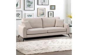 Tipo τριθέσιος καναπές με υφασμάτινη επένδυση σε μπεζ απόχρωση 215x88x92 εκ Tipo τριθέσιος καναπές με υφασμάτινη επένδυση σε μπεζ απόχρωση 215x88x92 εκ